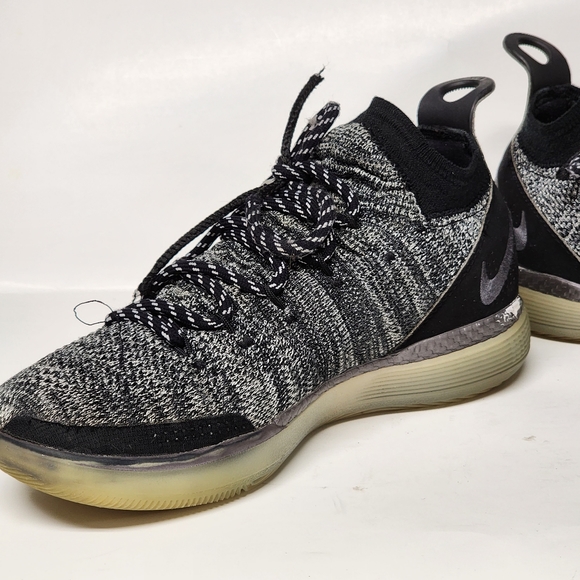 Nike Zoom KD 11 Still KD Flyknit Kevin Durant Basketball Shoes (Men's 8, black) - Picture 6 of 12